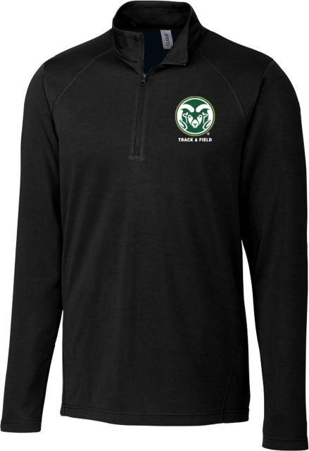 Colorado State Clique Ice Pique Half Zip Colorado State Primary Athletics Mark - Track and Field