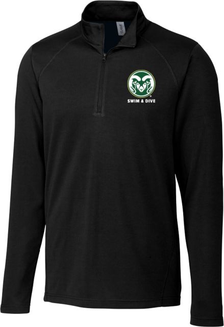 Colorado State Clique Ice Pique Half Zip Colorado State Primary Athletics Mark - Swim and Dive