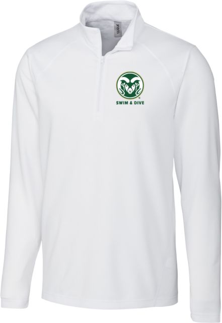 Colorado State Clique Ice Pique Half Zip Colorado State Primary Athletics Mark - Swim and Dive