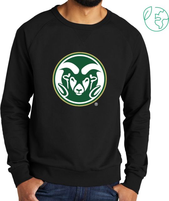Colorado State Allmade Organic French Terry Crewneck Sweatshirt Colorado State Primary Athletics Mark
