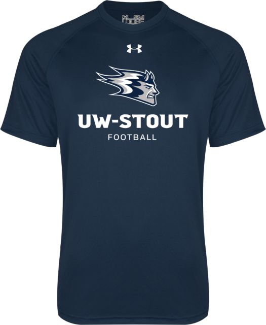 UW Stout Under Armour Tech Tee Football - ONLINE ONLY