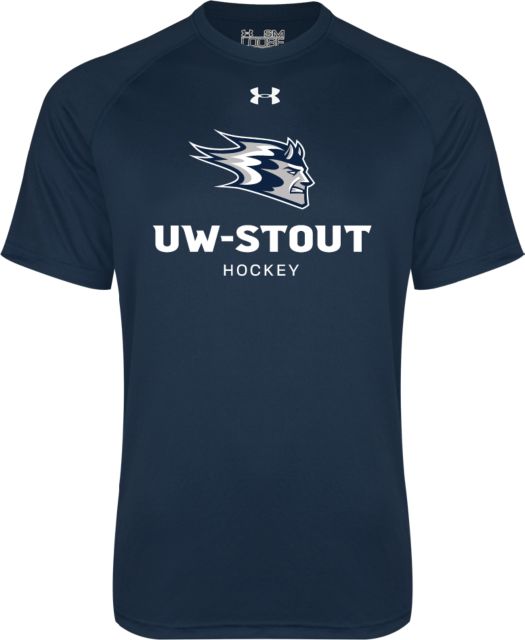 UW Stout Under Armour Tech Tee Hockey - ONLINE ONLY