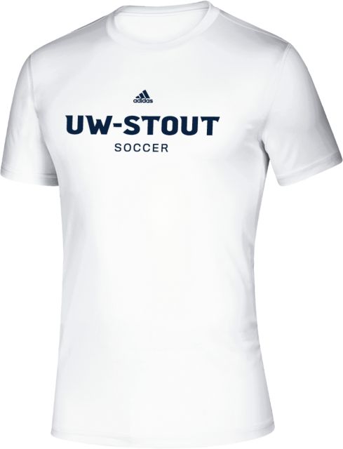 UW Stout Adidas Creator Performance Tee Soccer Wordmark Adidas- ONLINE ONLY