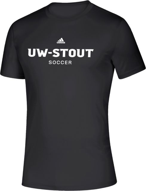 UW Stout Adidas Creator Performance Tee Soccer Wordmark Adidas- ONLINE ONLY