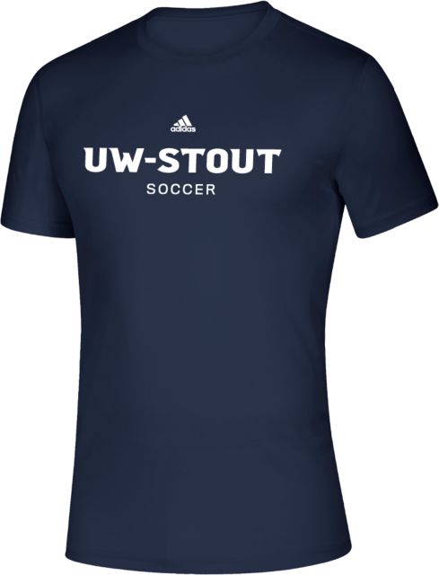 UW Stout Adidas Creator Performance Tee Soccer Wordmark Adidas- ONLINE ONLY