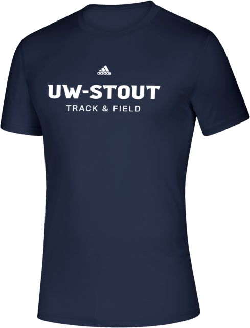 UW Stout Adidas Creator Performance Tee Track and Field Wordmark Adidas- ONLINE ONLY