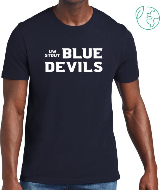 UW Stout Allmade Organic Cotton Tee UW Stout Devils Stacked- ONLINE ONLY
