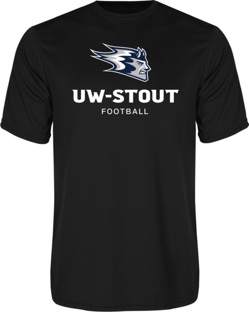 UW Stout Performance Tee Football - ONLINE ONLY