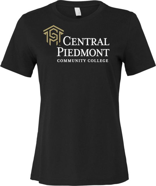 Central Piedmont Bella + Canvas Womens Relaxed Cotton T Shirt Central Piedmont CC Stacked - ONLINE ONLY