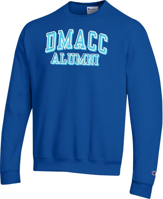 Des Moines Champion Fleece Crew DMACC - Alumni Outline Shadow - ONLINE ONLY