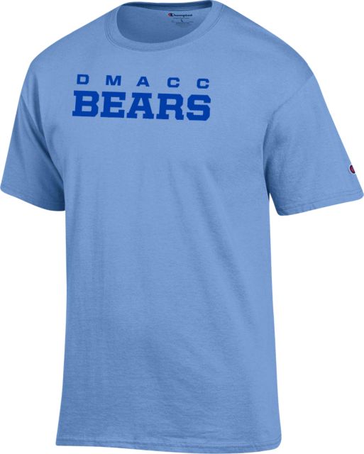 Des Moines Champion T Shirt DMACC Bears Wordmark - ONLINE ONLY