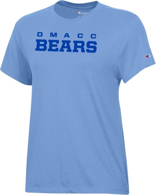 Des Moines Champion Womens  Core Short Sleeve Tee DMACC Bears Wordmark - ONLINE ONLY