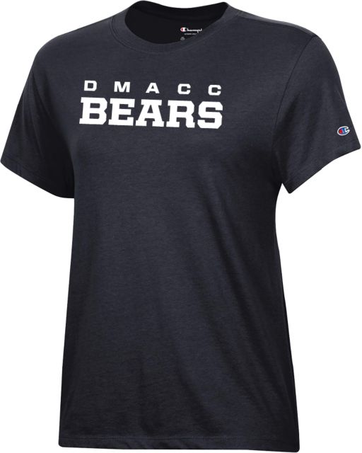 Des Moines Champion Womens Core Short Sleeve Tee DMACC Bears Wordmark - ONLINE ONLY