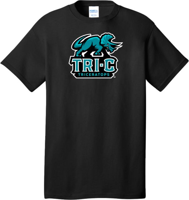 Cuyahoga CC Extended T Shirt Tri-C Triceratops Primary Mascot Mark - Plus - ONLINE ONLY