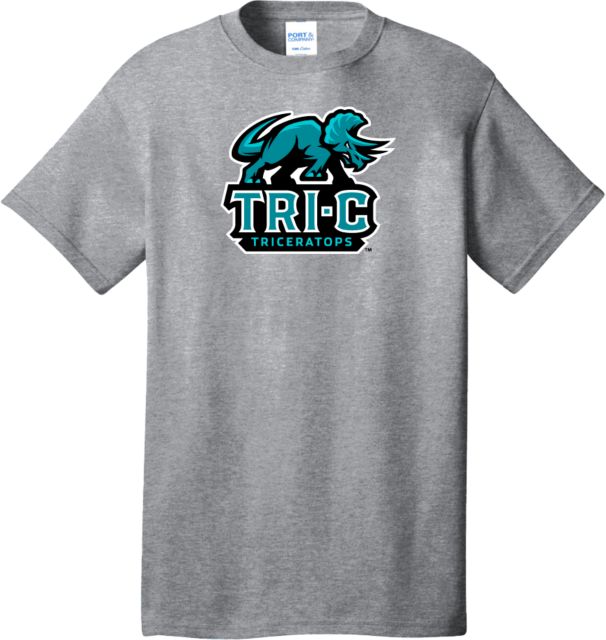 Cuyahoga CC Extended T Shirt Tri-C Triceratops Primary Mascot Mark - Plus - ONLINE ONLY