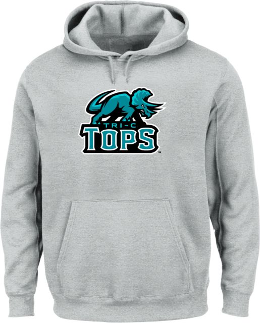 Cuyahoga CC Extended Hoodie Tri-C Tops Mascot Mark - Plus - ONLINE ONLY