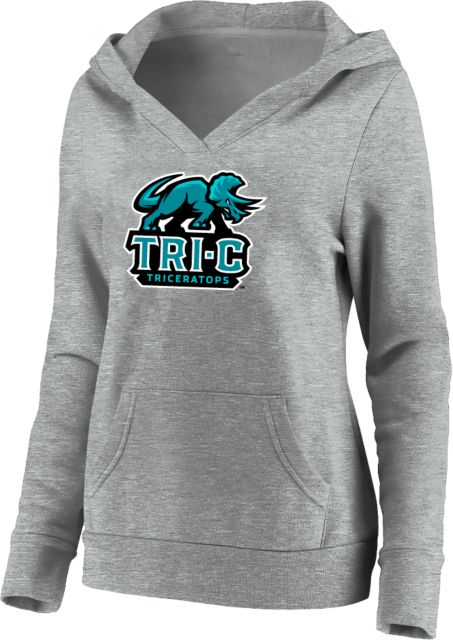 Cuyahoga CC Womens Plus Hoodie Tri-C Triceratops Primary Mascot Mark - Plus - ONLINE ONLY