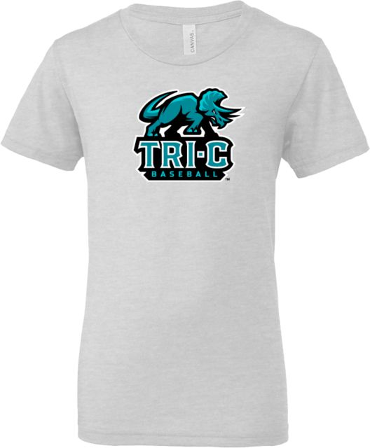 Cuyahoga CC Bella + Canvas Youth Ash Jersey T Shirt Tri-C Baseball - ONLINE ONLY