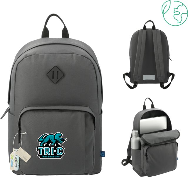 Cuyahoga CC Repreve Ocean Everyday Computer Backpack Tri-C Triceratops Primary Mascot Mark - ONLINE ONLY