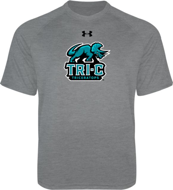 Cuyahoga CC Under Armour Youth Tech Tee Tri-C Triceratops Primary Mascot Mark - UA - ONLINE ONLY