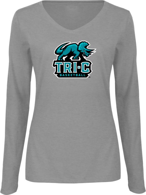 Cuyahoga CC Womens Long Sleeve V Neck Tee  Tri-C Basketball - ONLINE ONLY