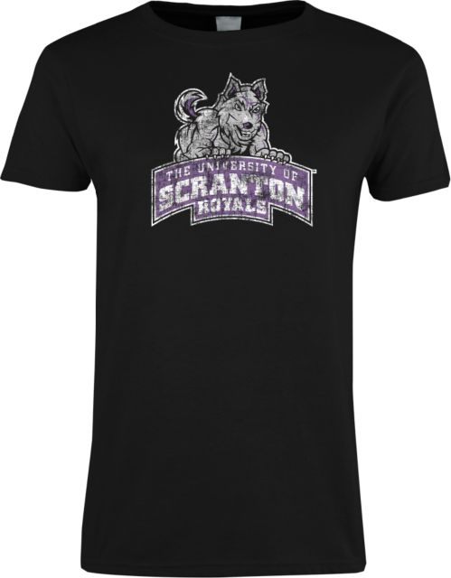 Scranton Ladies T Shirt Univ of Scration Primary Ath Mark Distressed - ONLINE ONLY