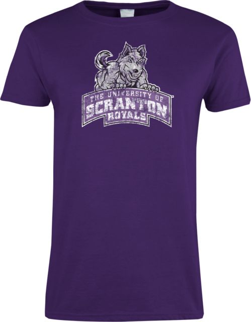 Scranton Ladies T Shirt Univ of Scration Primary Ath Mark Distressed - ONLINE ONLY
