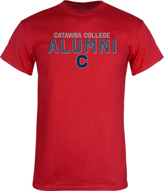 Catawba Red T Shirt Catawba College Alumni Stripe - ONLINE ONLY