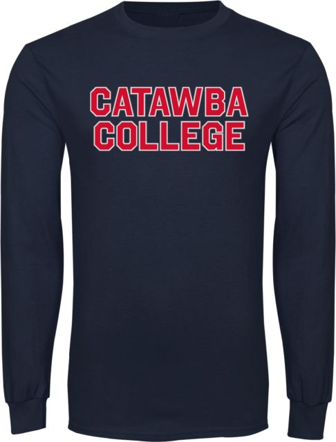 Catawba Long Sleeve T Shirt Catawba Primary Wordmark - ONLINE ONLY