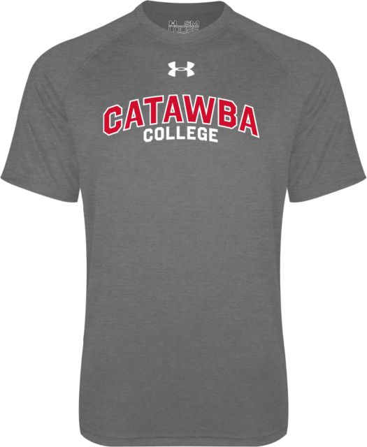 Catawba Under Armour Heather Tech Tee UA Catawba College Primary Mark - ONLINE ONLY