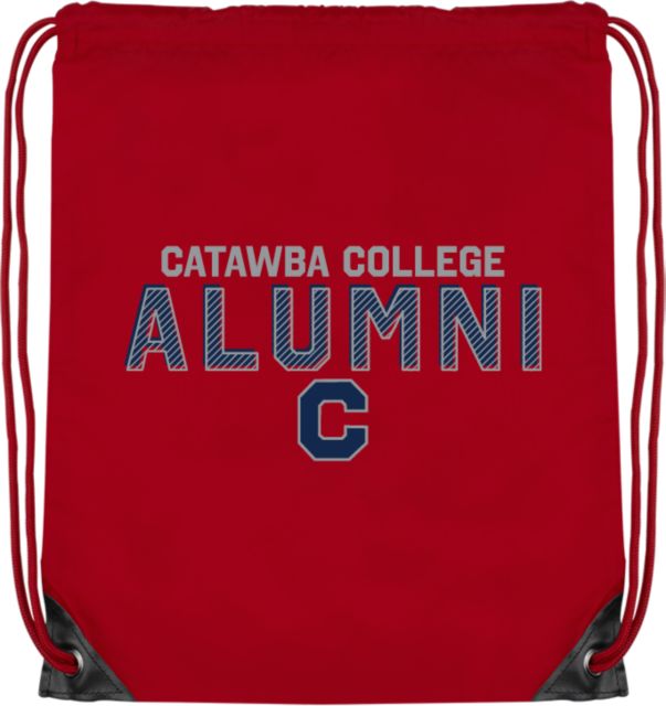 Catawba Red Drawstring Backpack Catawba College Alumni Stripe - ONLINE ONLY