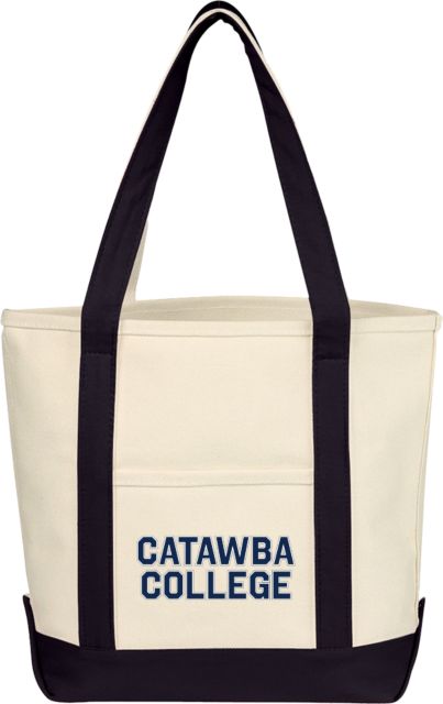 Catawba Cotton Canvas Tote Bag Catawba Primary Wordmark - ONLINE ONLY