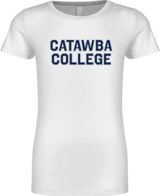 Catawba Next Level Girls Fashion Fit T Shirt Catawba Primary Wordmark - ONLINE ONLY