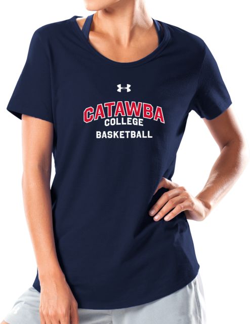 Catawba Under Armour Charged Cotton Tee UA Catawba College Primary Basketball - ONLINE ONLY