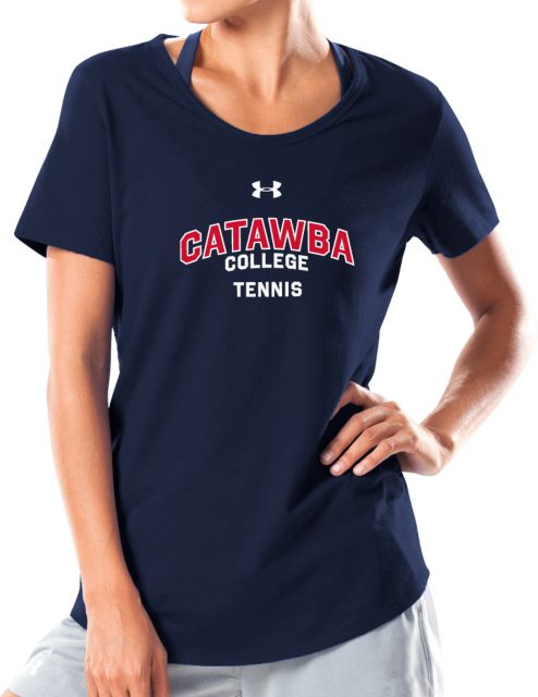Catawba Under Armour Charged Cotton Tee UA Catawba College Primary Tennis - ONLINE ONLY