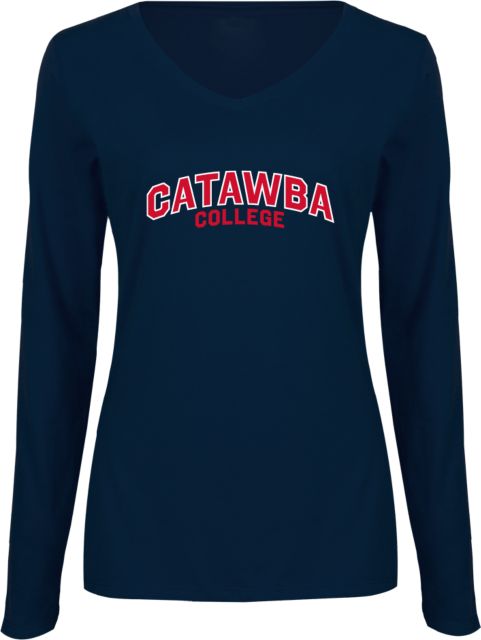 Catawba Womens Long Sleeve V Neck Tee Catawba College - ONLINE ONLY