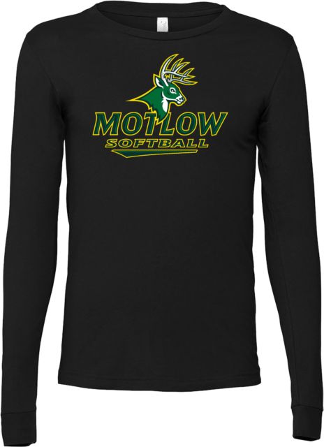 Motlow State Bella + Canvas Jersey Cotton Long Sleeve T Shirt Motlow Softball - ONLINE ONLY