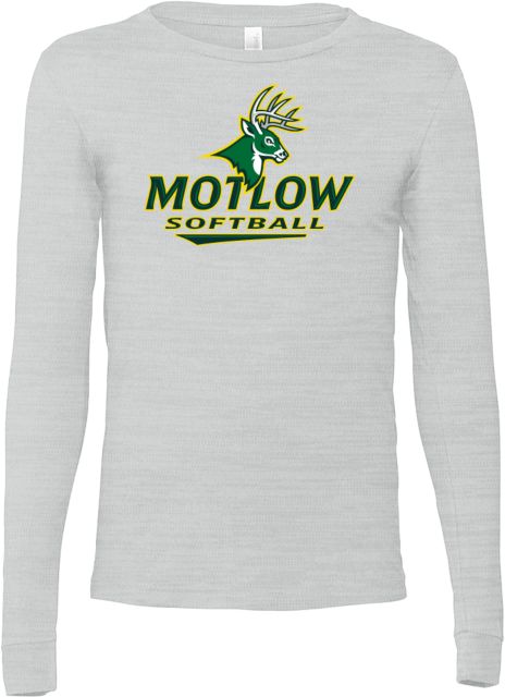Motlow State Bella + Canvas Jersey Cotton Long Sleeve T Shirt Motlow Softball - ONLINE ONLY