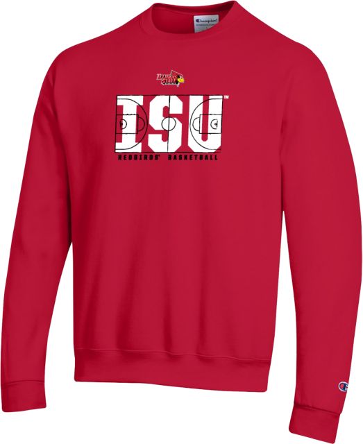 Illinois State Champion Scarlet Red Fleece Crew Illinois State Basketball - ONLINE ONLY