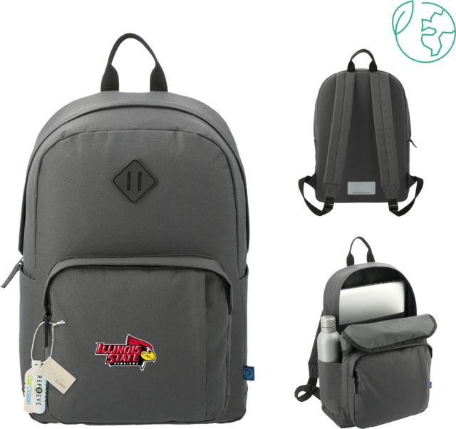 Illinois State Repreve Ocean Everyday 15 inch Computer Backpack Illinois State Official Athletics Logo - ONLINE ONLY