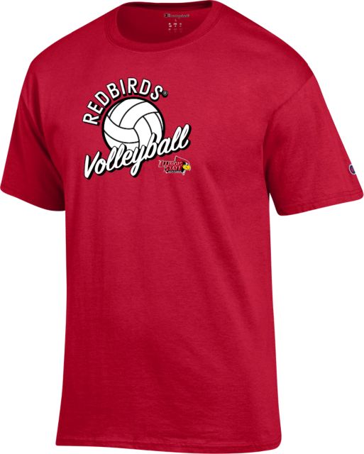 Illinois State Champion Scarlet Red T Shirt Illinois State Volleyball - ONLINE ONLY