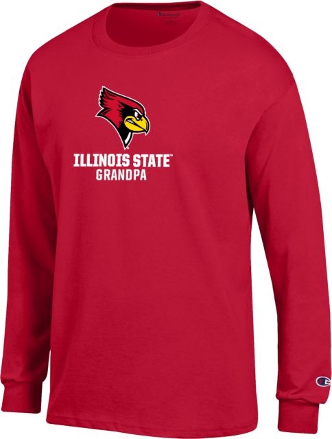 Illinois State Champion Red Long Sleeve T Shirt Illinois State Grandpa - ONLINE ONLY