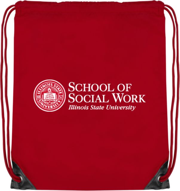 Illinois State Drawstring Backpack Illinois State School of Social Work - ONLINE ONLY