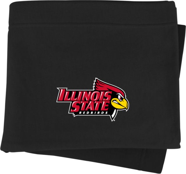 Illinois State Sweatshirt Blanket Illinois State Official Athletics Logo - ONLINE ONLY