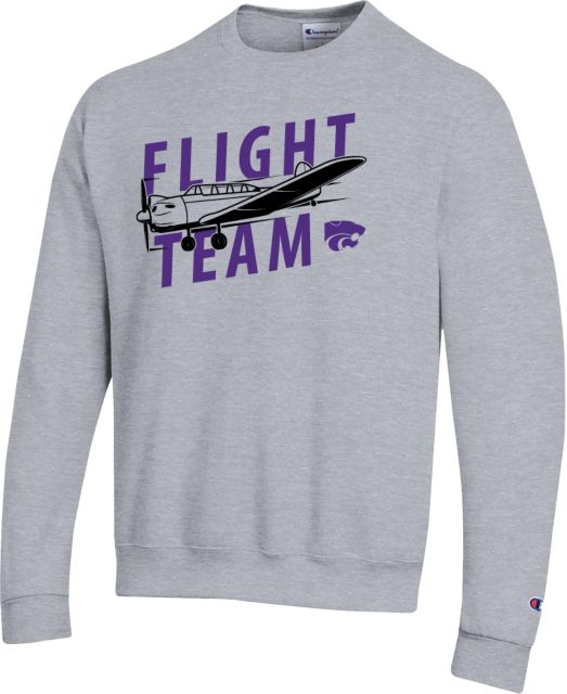 Kansas State Champion Fleece Crew K State Salina Flight Team w Mascot - ONLINE ONLY