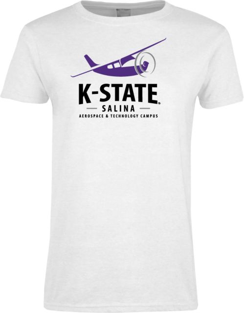 Kansas State Womens Short Sleeve Tee K State Salina Slanted Plane - ONLINE ONLY