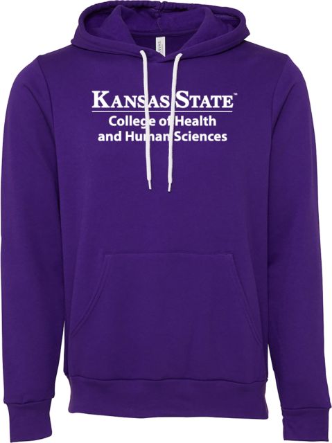 Kansas State Bella + Canvas Fleece Hood College of Health and Human Sciences - ONLINE ONLY