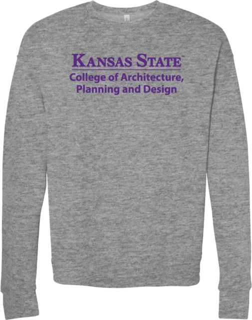 Kansas State Bella + Canvas Fleece Crew College of Architecture Planning and Design - ONLINE ONLY