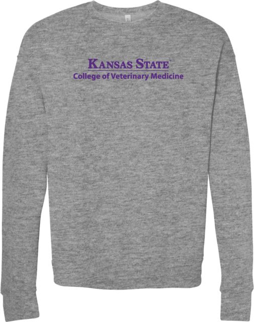 Kansas State Bella + Canvas Fleece Crew College of Veterinary Medicine - ONLINE ONLY