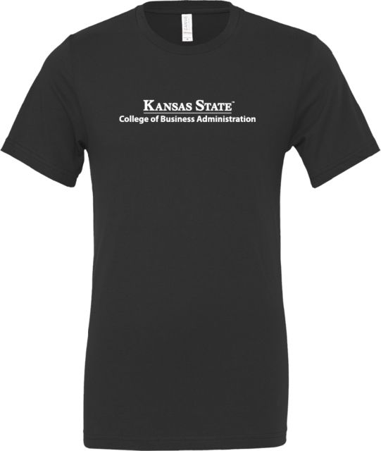 Kansas State Bella + Canvas Jersey Cotton T Shirt College of Business Administration - ONLINE ONLY